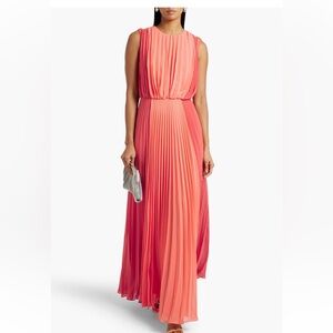 mikael aghal pleated gown size S/4